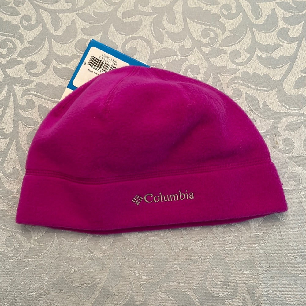 New Columbia Girls Youth Beanie Magenta